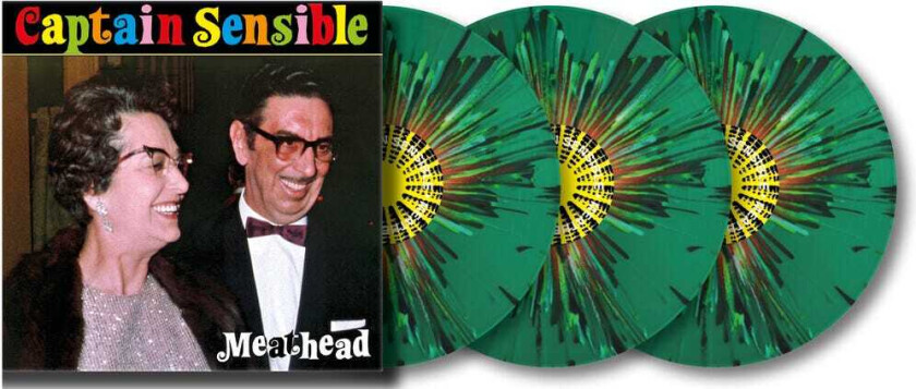 Captain Sensible Meathead Limited Edition Splatter Green LP/Vinyl