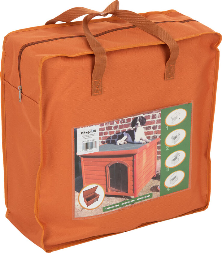 Hundehus Woody flatt tak - Isoliering for str S-M: B 75 x L 48 x H 43 cm