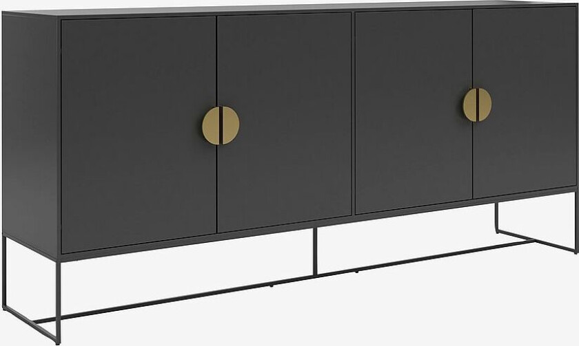 Skjenk med 4 dører Asia, Grå