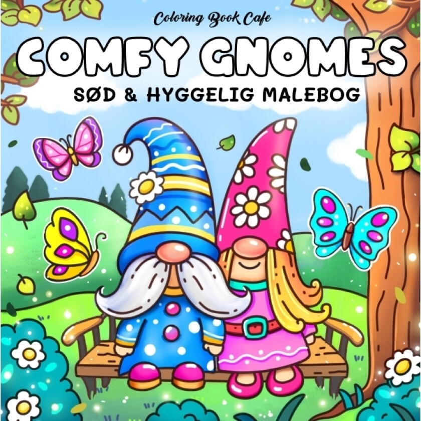 Malebog: Comfy Gnomes - Cozy Coloring | Coloring Book Cafe
