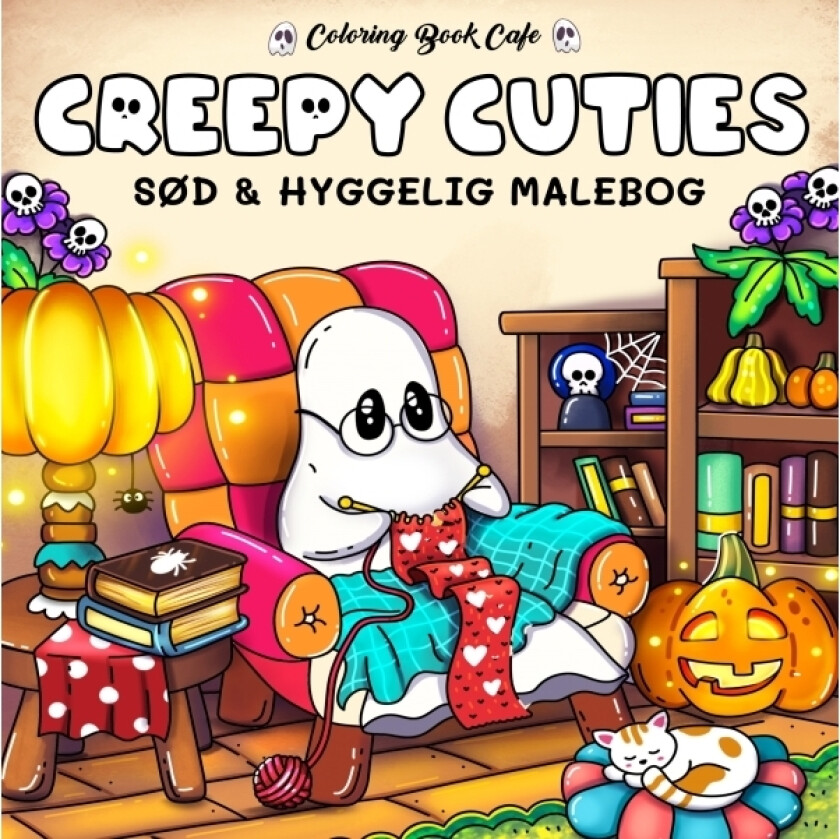 Malebog: Creepy Cuties - Cozy Coloring | Coloring Book Cafe