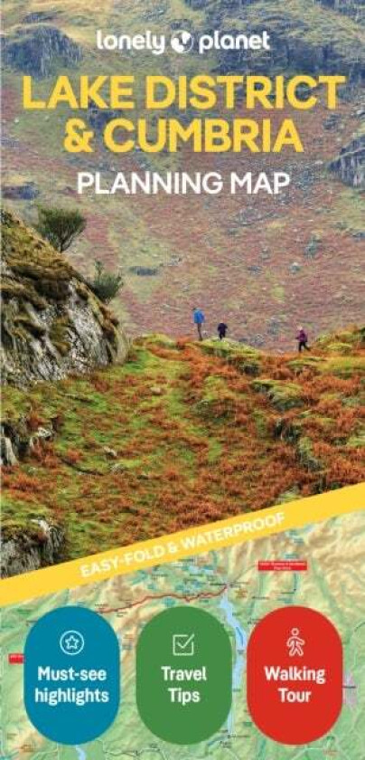 Lonely Planet Lake District & Cumbria Planning Map av Lonely Planet