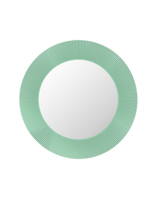Kartell Laufen All Saints speil med lys, Ø78 cm, grønn
