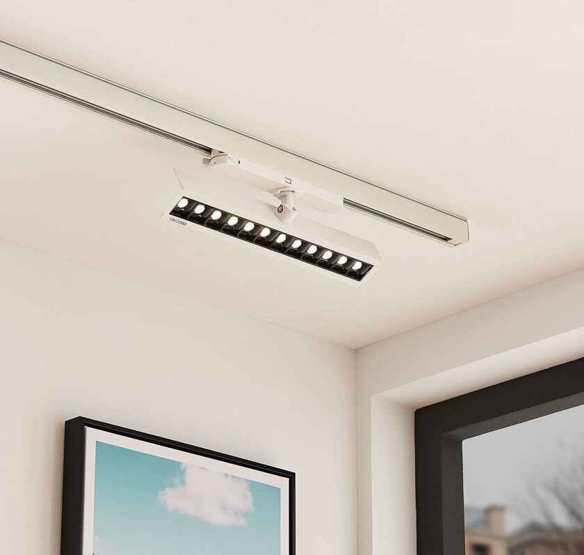 Millay LED-skinnespot, hvit 3 000 K