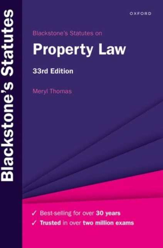 Blackstone's Statutes on Property Law