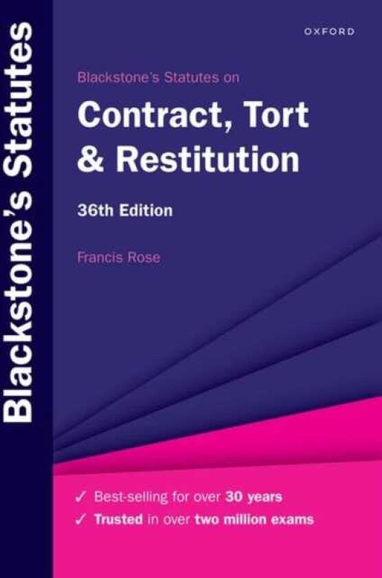 Blackstone's Statutes on Contract, Tort & Restitution