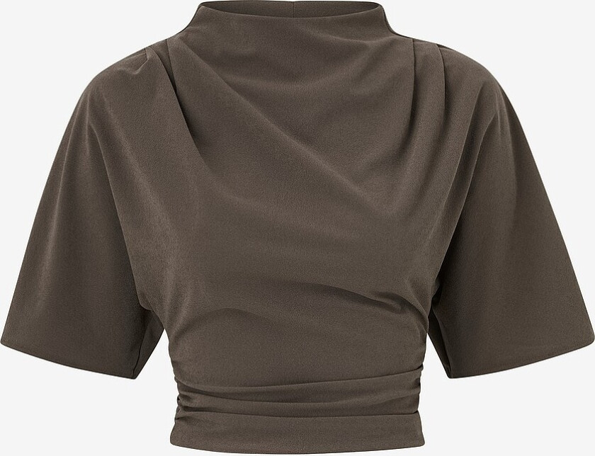 Topp Drapy Top - Brun