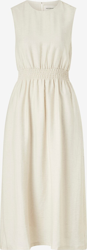 Kjole mschDisa SL Dress - Beige