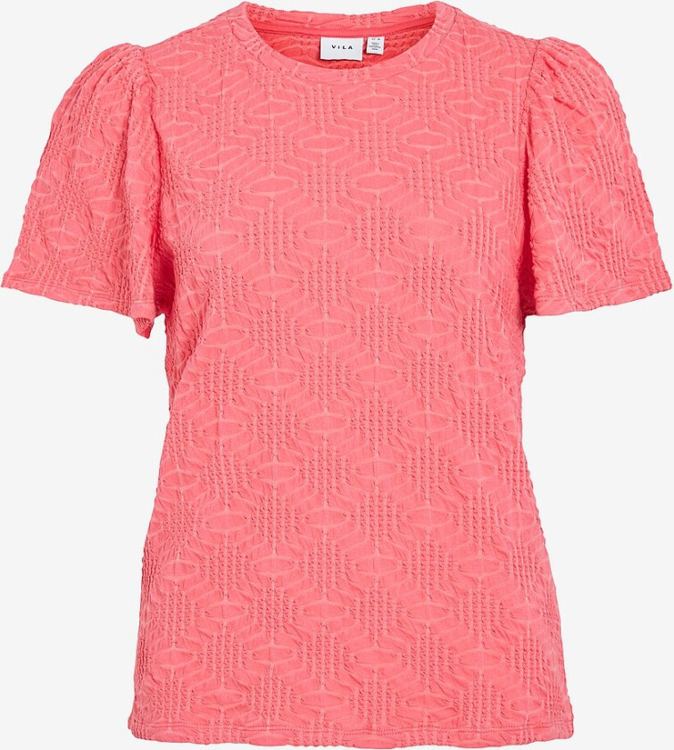 Topp viSolisa O-neck S/S Top - Rosa