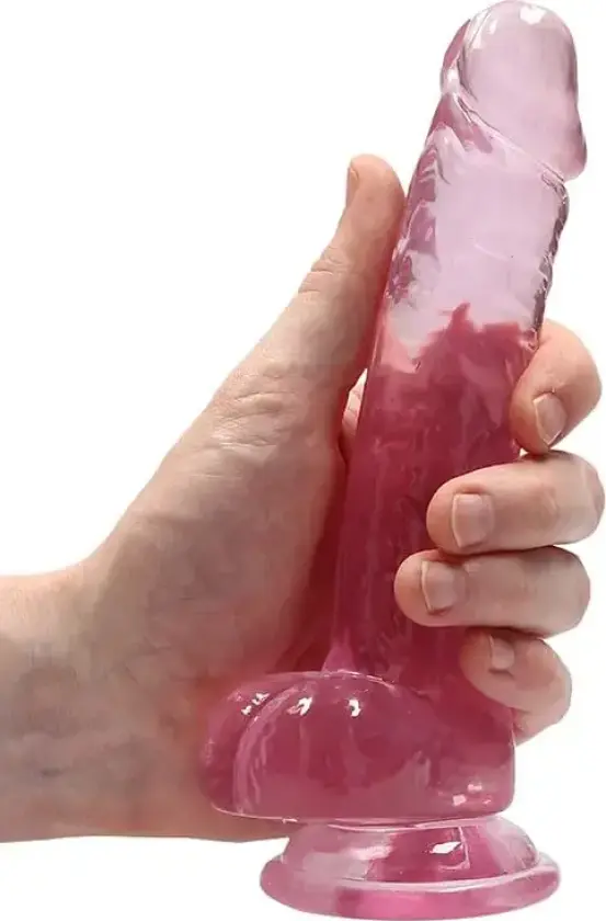 Real Rock Realistisk Transparent Dildo 17 cm