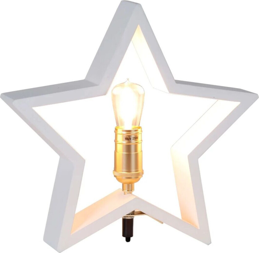 Lysekil adventsstjerne bord 48 cm hvit