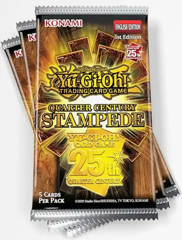 Yu-Gi-Oh! TCG Quarter Century Stampede Booster Pack- 25-årsjubileum