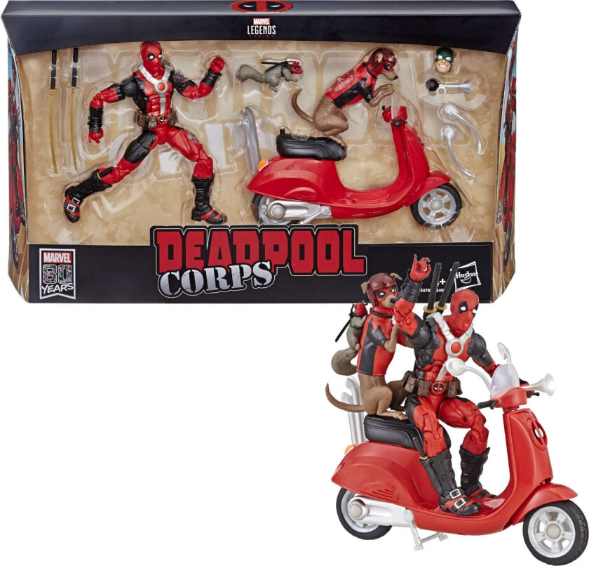 Marvel Legends Ultimate Deadpool Corps 6-Inch Action Figures with Scooter