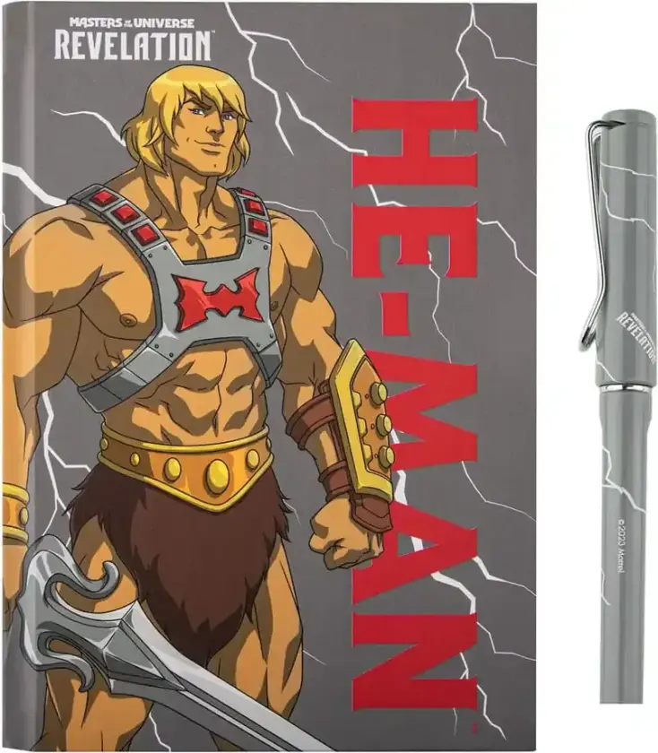 Masters of the Universe: Revelation– He-Man Thunder Deluxe Notatboksett (notatbok + penn)