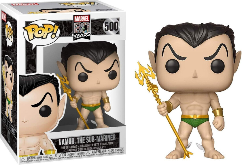 Marvel 80th POP! Heroes Vinyl Figure Namor (First Appearance) 9 cm