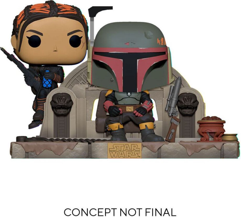 The Mandalorian POP Moment! Vinyl Figures 2-Pack Boba Fett&Fennec Shand 9 cm