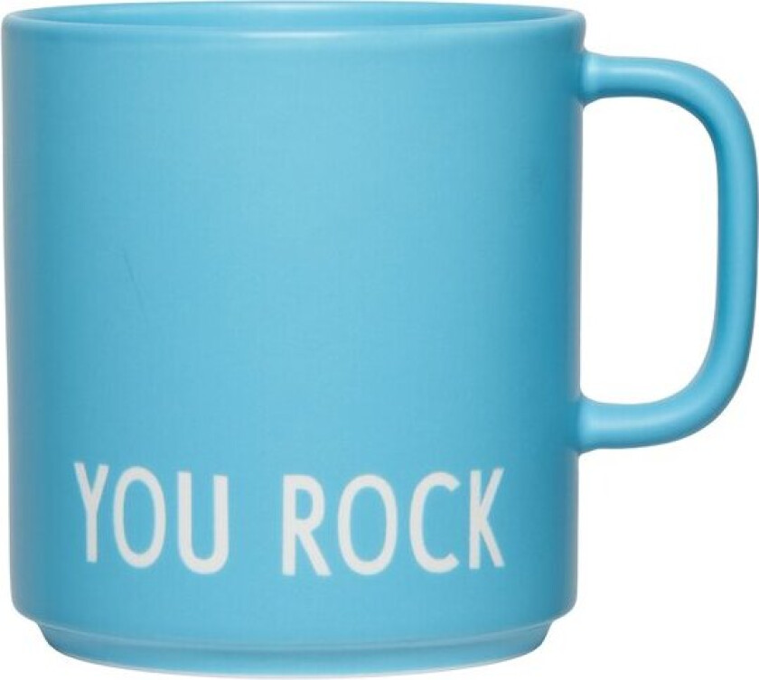 Favourite kopp med hank YOU ROCK 25 cl pink