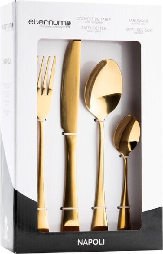Napoli bestikksett 16 deler gull