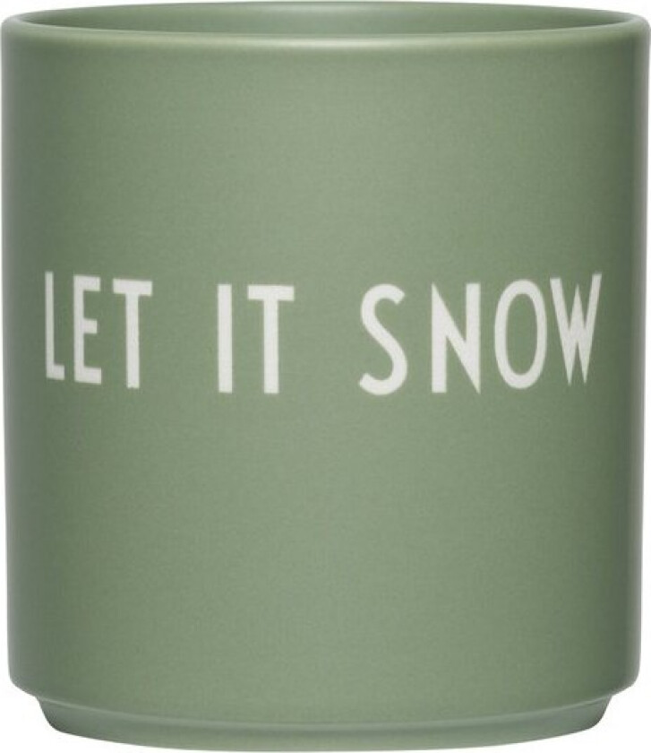 Favourite kopp LET IT SNOW 25 cl green