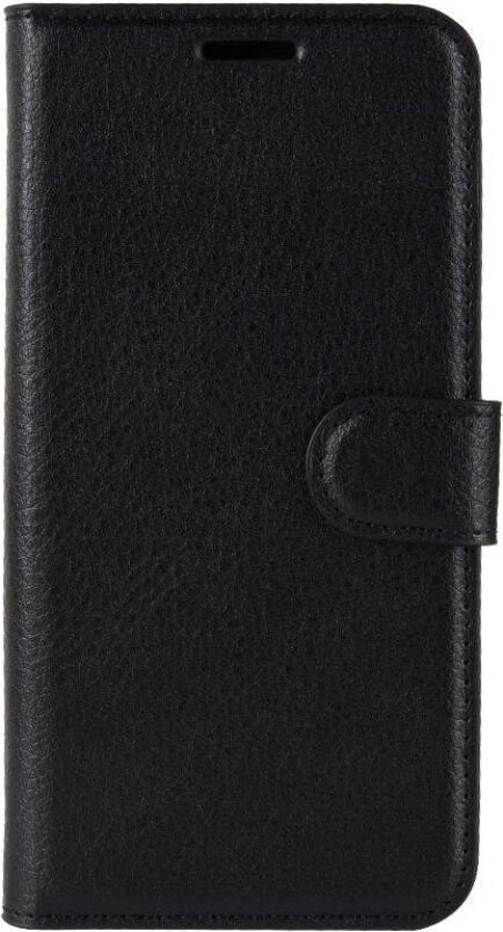 Samsung Galaxy A10 Litchi Kunstskin Deksel med Lommebok - Svart