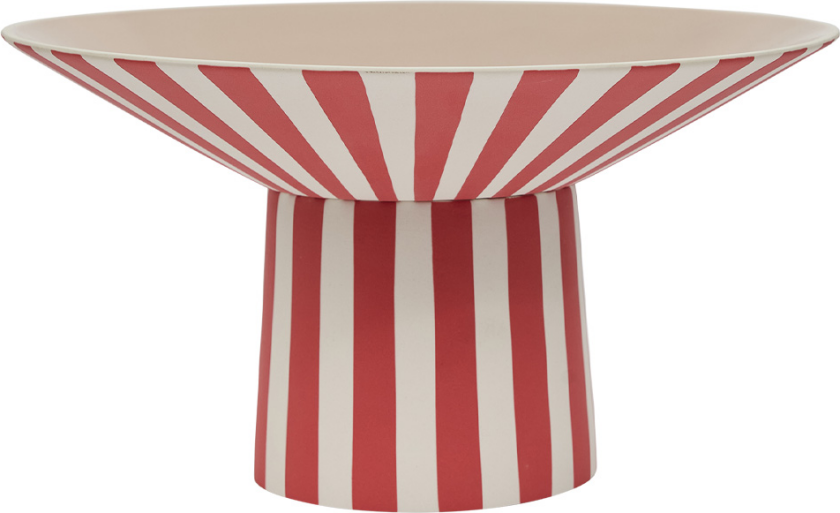 Toppu centerpiece høy 17xØ30 cm Red-peach