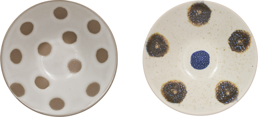 Nori bolle liten Ø10,5 cm 2-pakning Off-white-brun