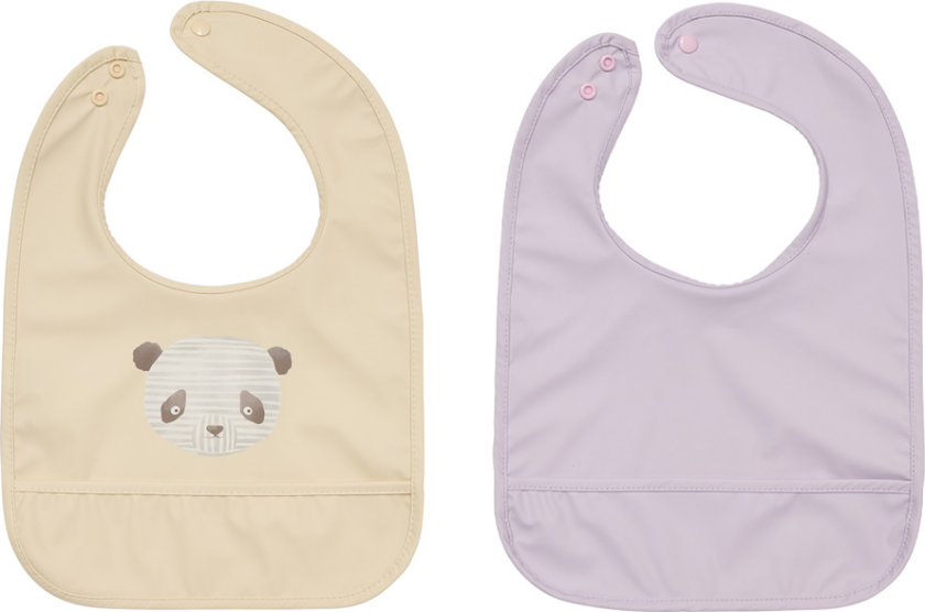 Lun Lun panda smekke 2 deler Vanilla-lavender