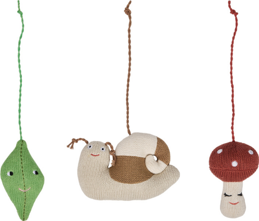 Forest play leker til babygym Brown-green-red