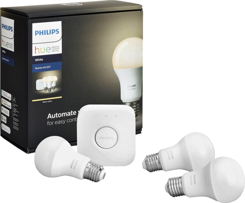 Startpakke Hue White 4 deler E27 9 W 800 lm