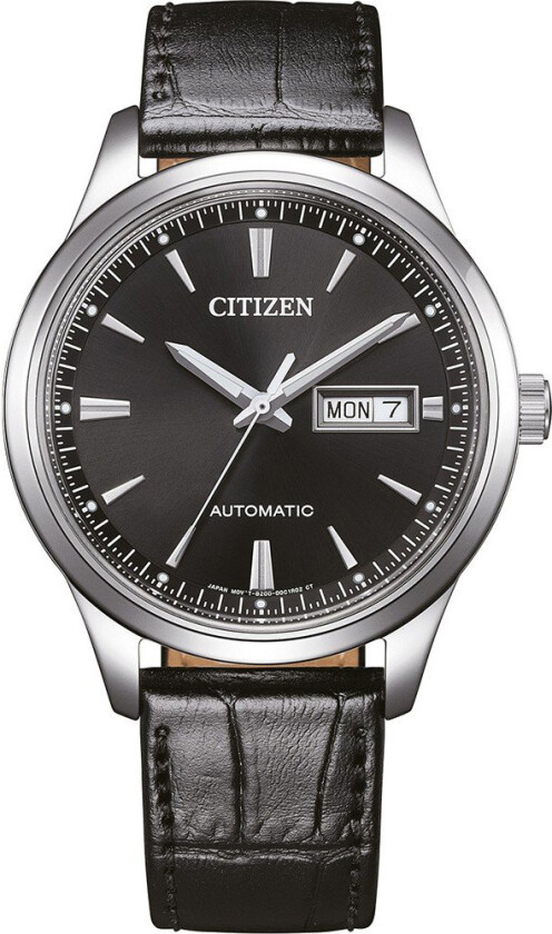 Automatic Mens NY4058-01E - Mechanical Automatic (hand-wound) - Sølv - Herreklokker - Skinn - Mineral