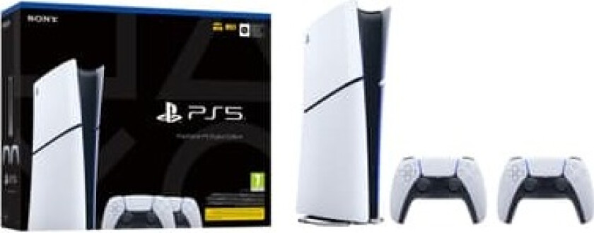 PlayStation 5 Slim Digital Edition (To DualSense-pakke)