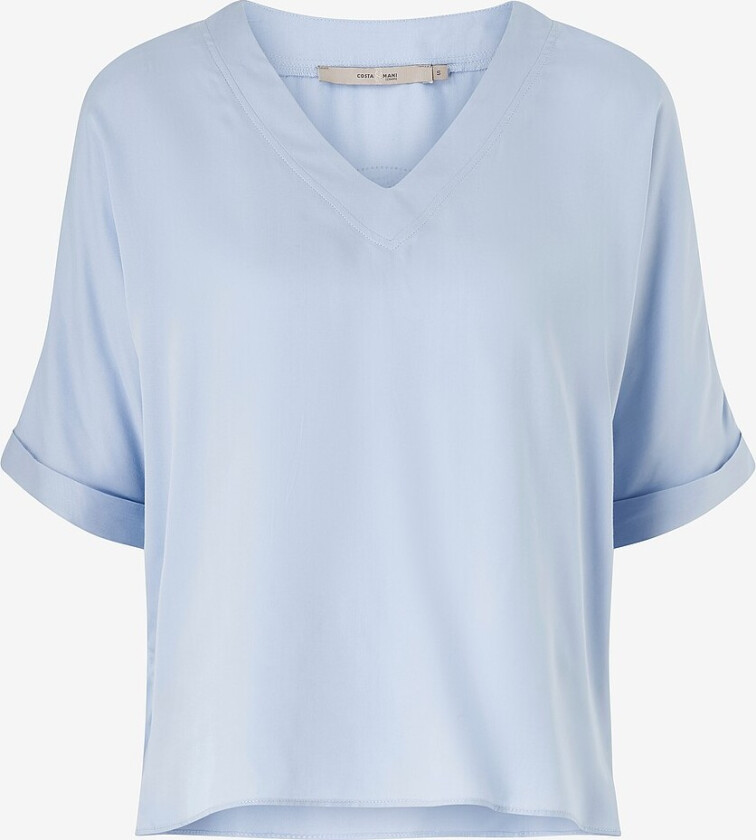 Topp Mille ss Blouse - Blå