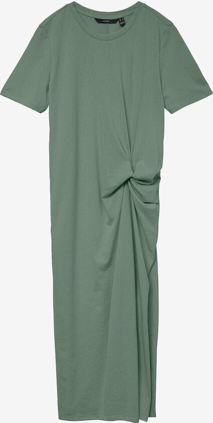 Kjole vmTass SS O-neck 7/8 Dress Jrs - Grønn