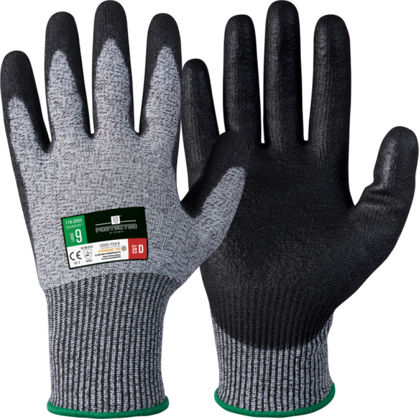 Hanske kutt pu-belegg blandingsf 9 - 116.0995-9