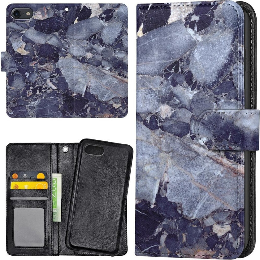 iPhone 7/8/SE - Lommebok Deksel Marmor
