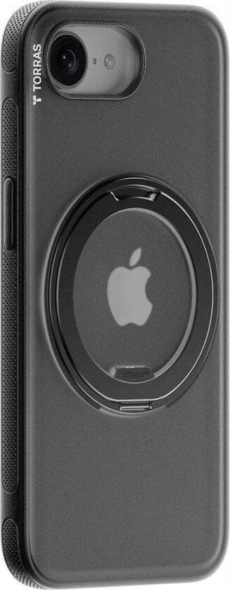 TORRAS iPhone 16e Hybrid Plast Deksel m. Stativ - MagSafe Kompatibel - Svart
