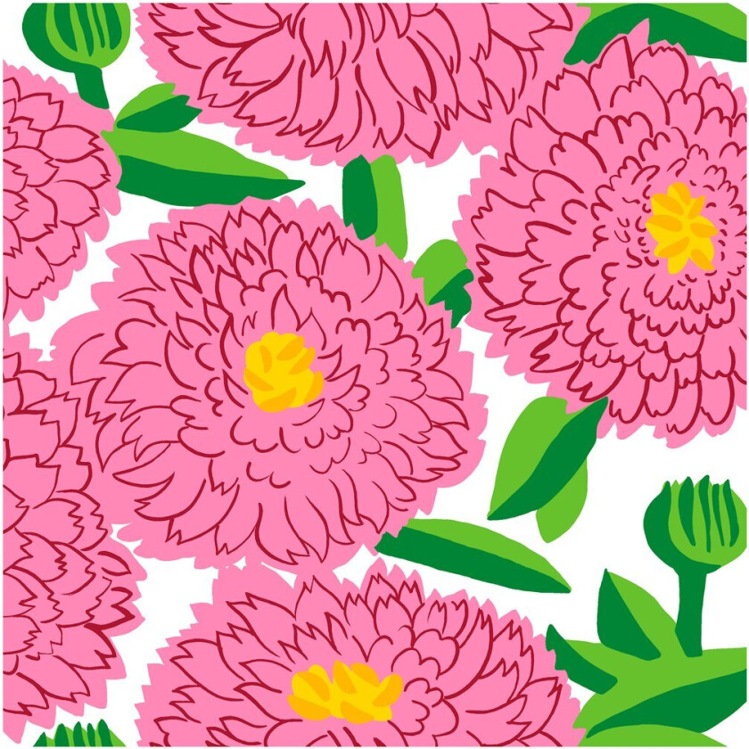 Primavera serviett 33 x 33 cm 20-pk Pink