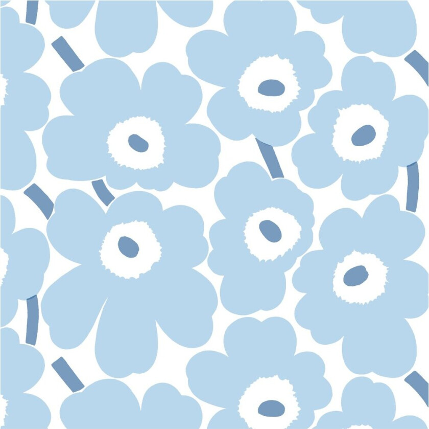 Bilde av Mini Unikko serviett 20-pk Light Blue-White