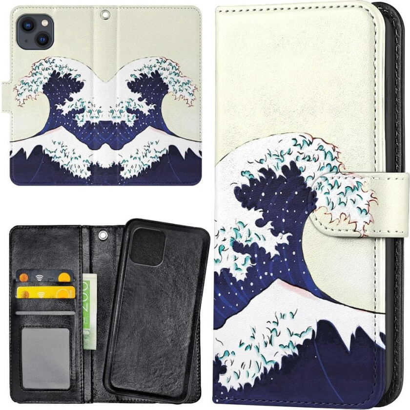 iPhone 14 - Lommebok Deksel Flodbølge