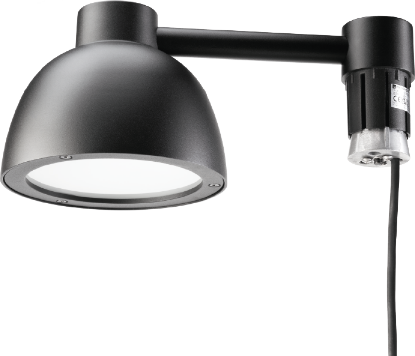 Herning mini stolpehode 8/17W 3000/4000 Kelvin - Dimbar - Svart