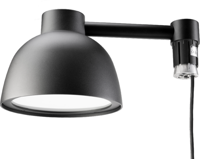 Herning midi stolpehode 13/25W 3000/4000 Kelvin - Dimbar - Svart