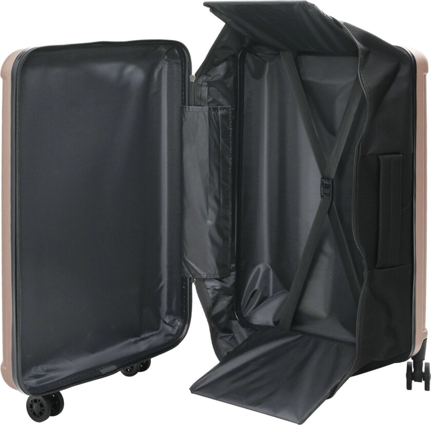 Sammenleggbar koffert Hardt skall 28'' Rosa Gull 50x30x76 cm ABS