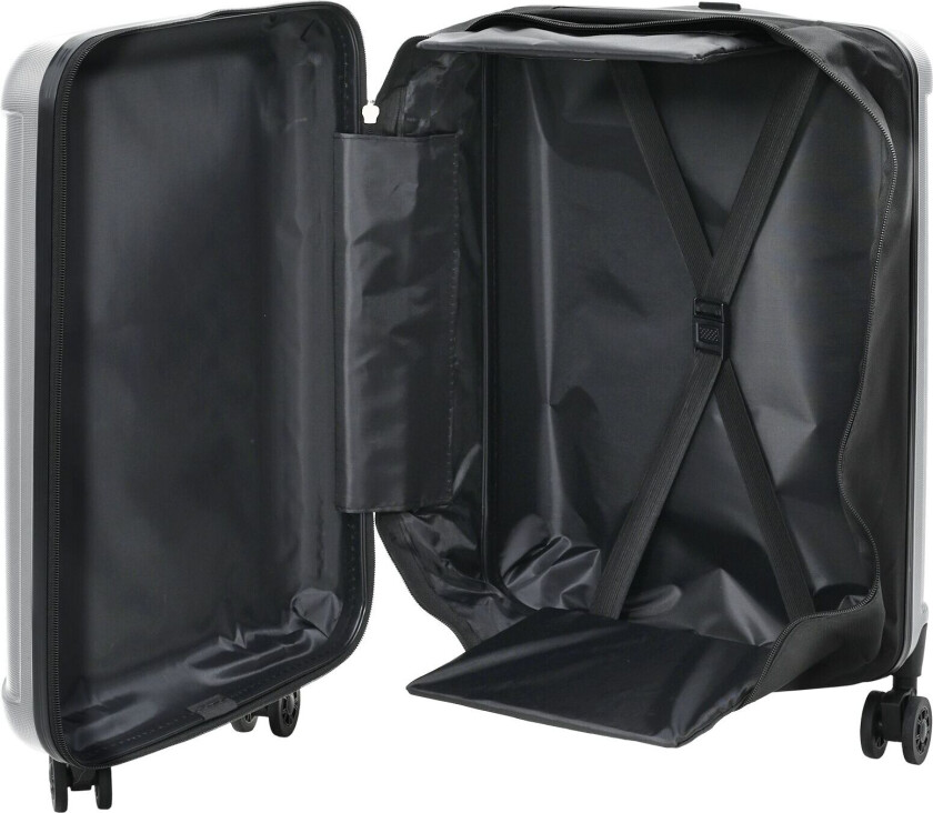 Bilde av Sammenleggbar koffert Hard Shell 20 tommer Sølv 34 x 23 x 55,5 cm ABS