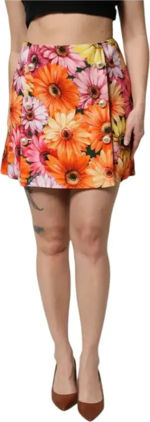 Dame, Skjørt, Flerfarget, XS