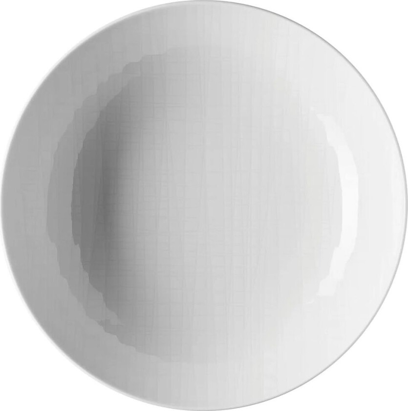 Mesh dyp tallerken 21 cm hvit
