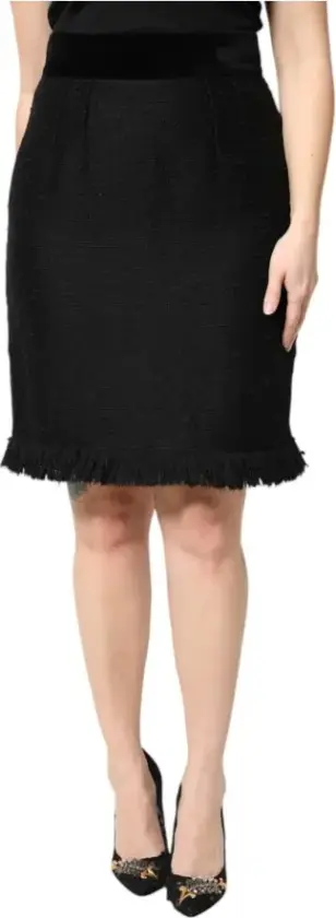 Dame, Skjørt, Svart, M