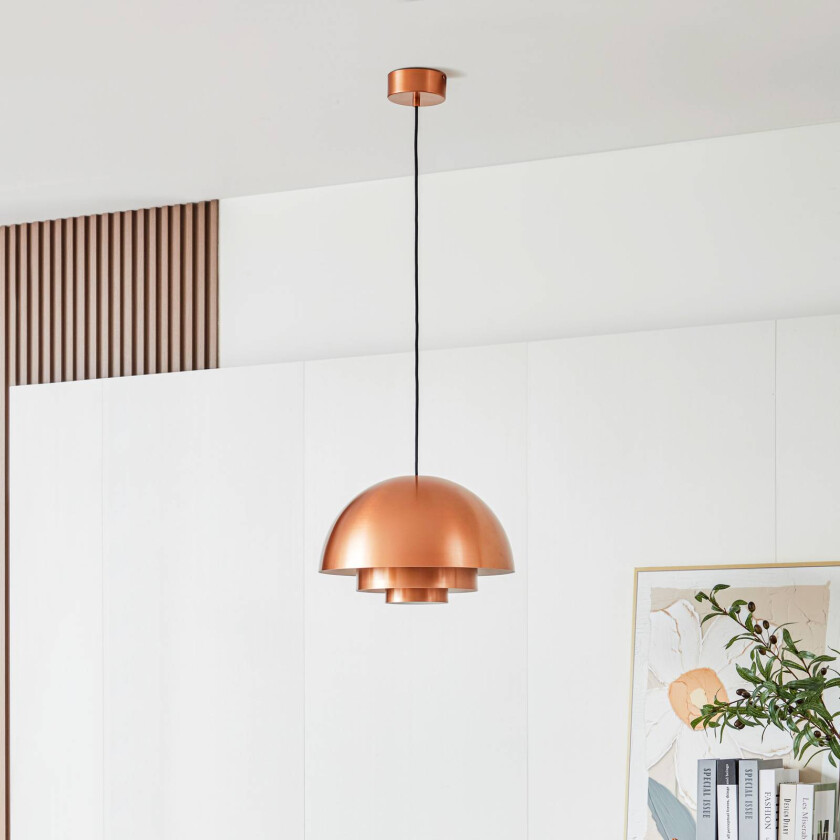 Nymara LED-hengelampe kobber