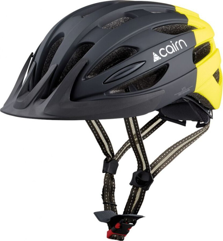 Fusion, Sykkelhjelm, Mat Black Neon Yellow