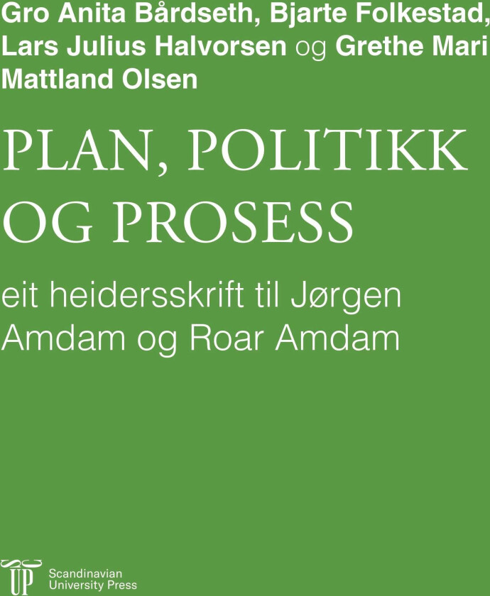 Plan, politikk og prosess eit heidersskrift til Jørgen Amdam og Roar Amdam