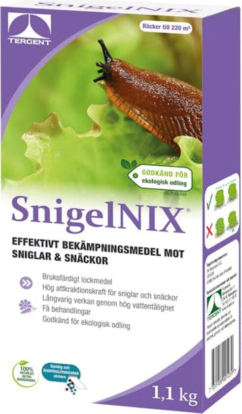 Sneglebekjemper Tergent Snegle NIX 1,1 kg